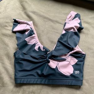 Albion Lauren Swim Crop, Emerald Tigerlily Small (S)